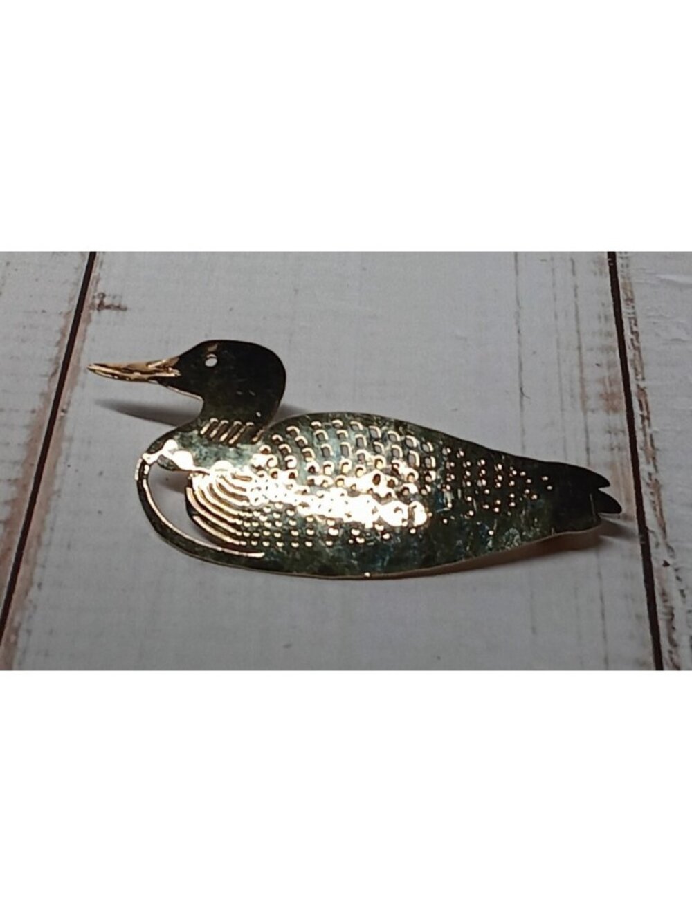 Wild Bryde Gold Plated Duck Brooch Pin California